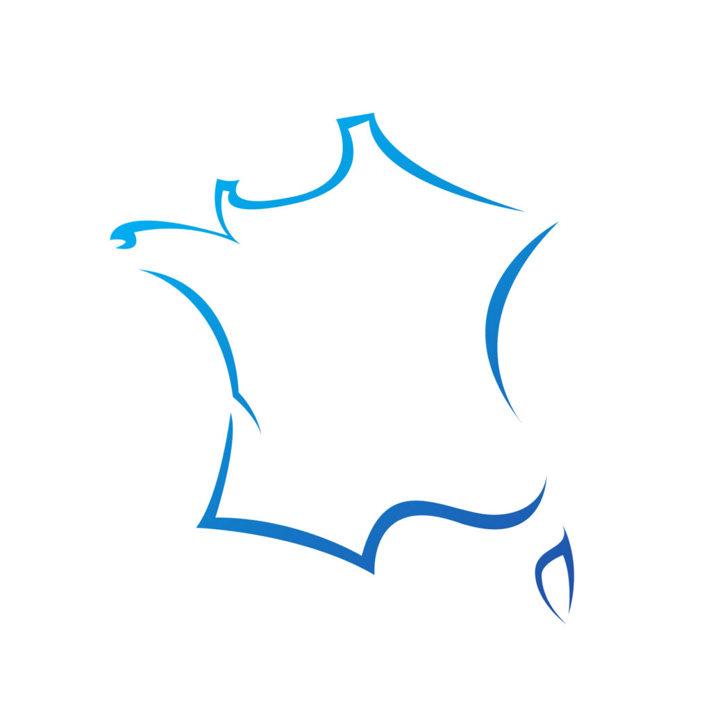 Carte de France stylisée